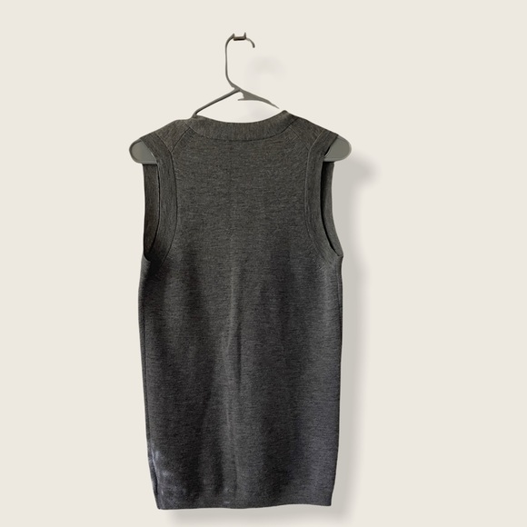 Theory Grey Merino Wool Long Vest size Small - Picture 6 of 13